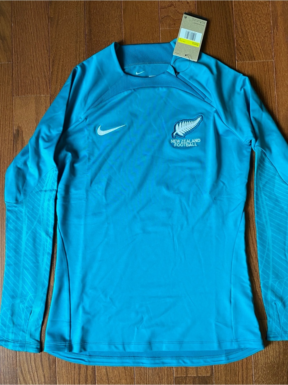 Nike New Zealand Football Long-Sleeve Women's Top - Turquoise Blue